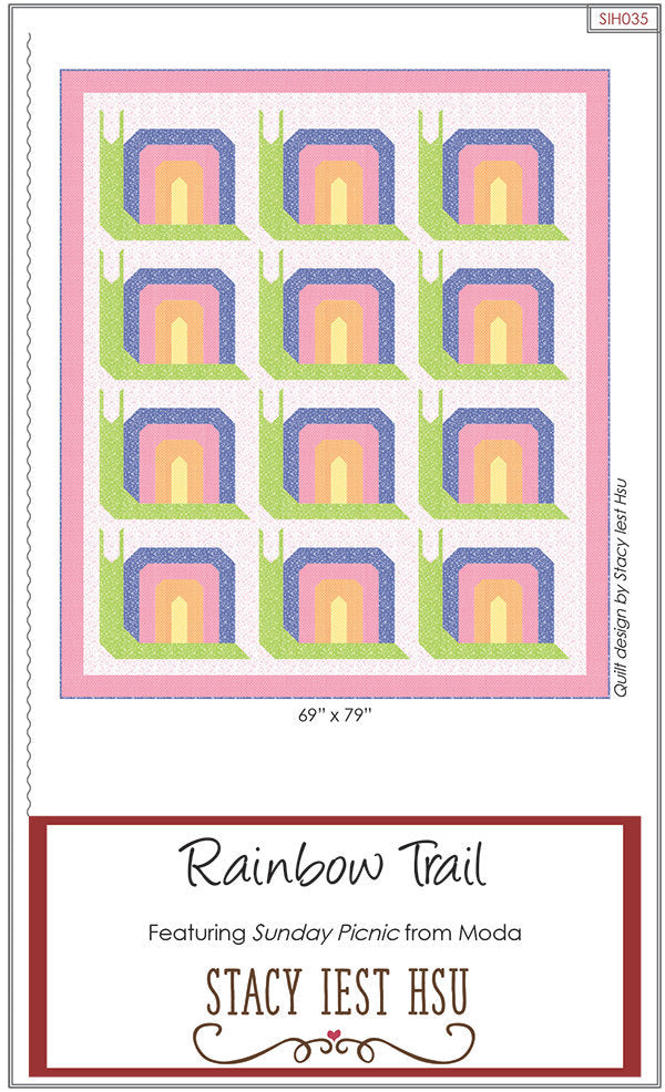 SALE!! Rainbow Trail Quilt Pattern - Stacy Iest Hsu - Moda - SIH035