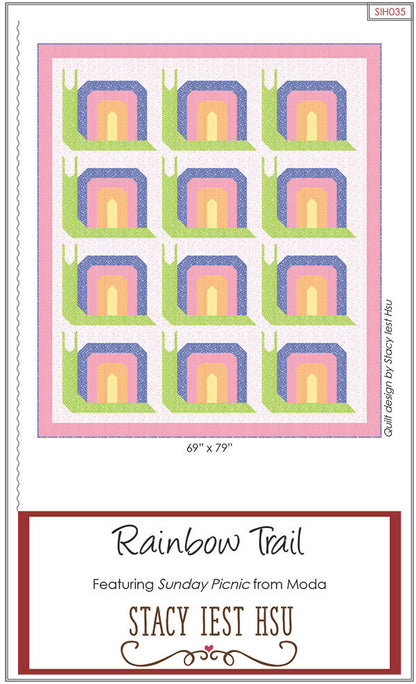 SALE!! Rainbow Trail Quilt Pattern - Stacy Iest Hsu - Moda - SIH035