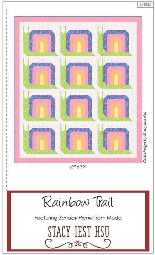 SALE!! Rainbow Trail Quilt Pattern - Stacy Iest Hsu - Moda - SIH035