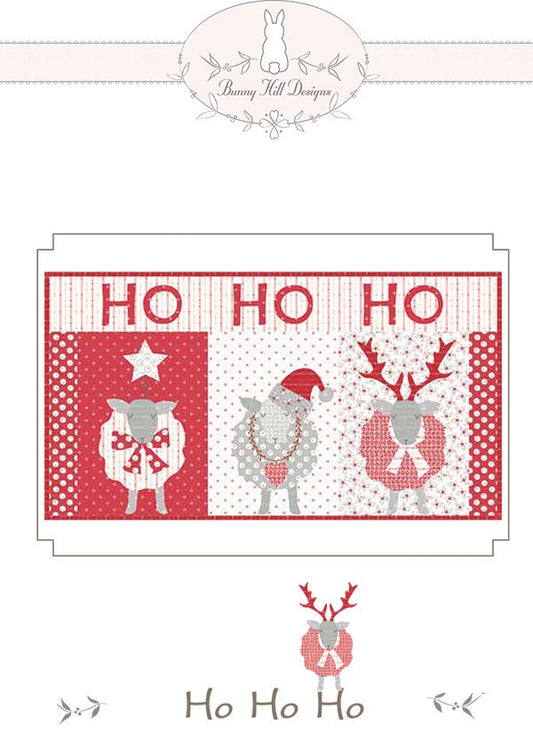Ho Ho Ho Mini Quilt Pattern - Country Christmas - Bunny Hill Designs - Moda - BHD 2157