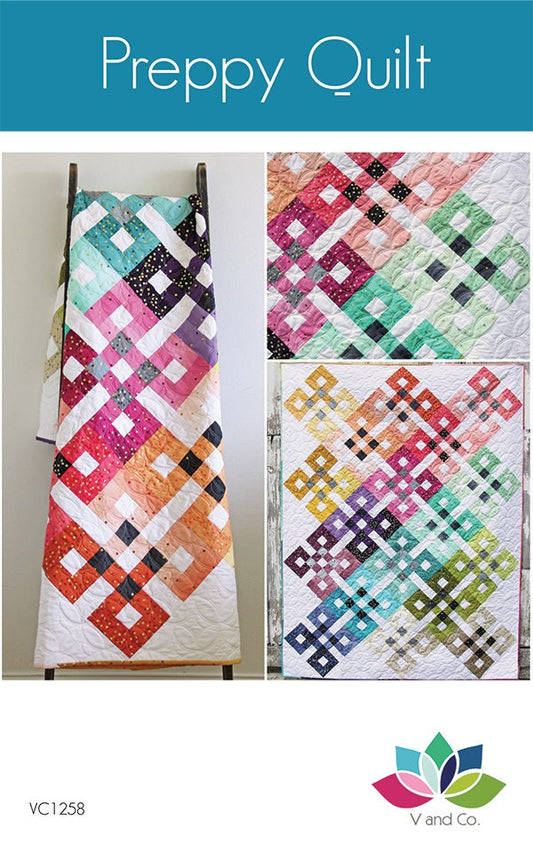SALE!! Preppy Quilt Pattern - Moda - V and Co. - Vanessa Christenson - VC1258