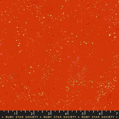 SALE!! 1/2 Yard - Speckled Metallic - Warm Red - Rashida Coleman Hale - Ruby Star Society - Fabric Yardage - RS5027 35M