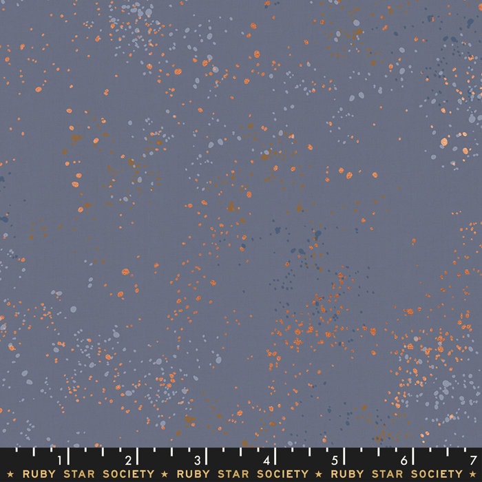 SALE!! 1/2 Yard - Speckled Metallic - Denim - Rashida Coleman Hale - Ruby Star Society - Fabric Yardage - RS5027 52M