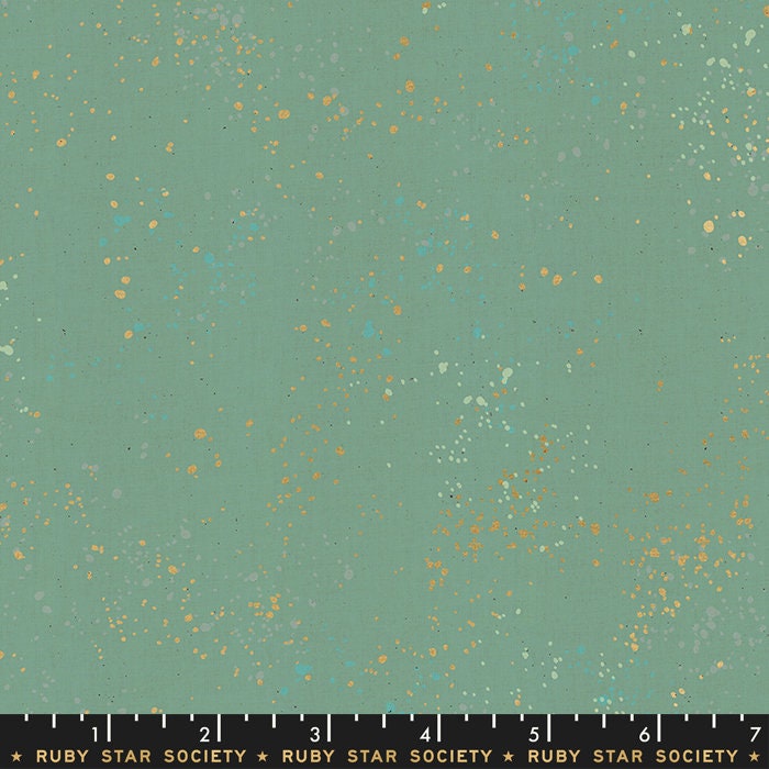 SALE!! 1/2 Yard - Speckled Metallic - Soft Aqua - Rashida Coleman Hale - Ruby Star Society - Fabric Yardage - RS5027 70M