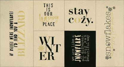 Mochi Linen Panel - 24 x 44 Linen - Zen Chic - Brigitte Heitland - Moda - Fabric Panel - 1720 11LM