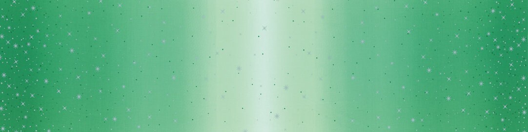 SALE!! 1/2 Yard - Ombre Fairy Dust Metallic - Teal - V and Co - Vanessa Christenson - Moda Fabrics - 10871 31M