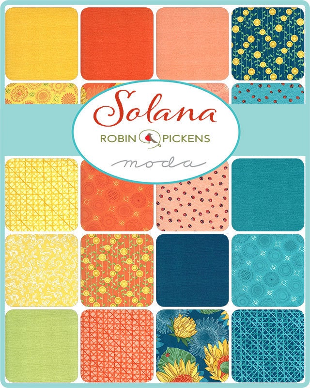 SOLDES !! 0,5 verge - Solana - Varietals - Peach - Robin Pickens - Moda - Tissu au mètre - 48682 19