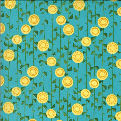 SALE!! 1/2 Yard - Solana - Stalks - Pond - Robin Pickens - Moda - Fabric Yardage - 48683 17