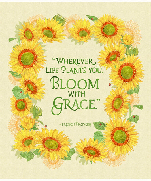 SALE!! Solana Bloom Panel - Cream - Robin Pickens - Moda - Fabric Yardage - 48687 11