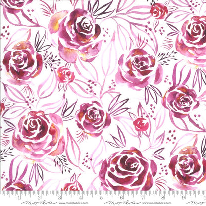 SALE!! 1/2 Yard - Moody Bloom Digital - Magenta - Create Joy Project - Laura Muir - Moda - Fabric Yardage - 8443 11D