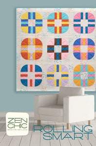 Rolling Smart Quilt Pattern - Zen Chic - Brigitte Heitland - Moda - Colorbox- ZC RSQP