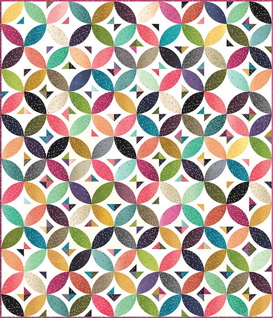 SALE!! Candy Wrapper Quilt Pattern - Moda - V and Co - Vanessa Christenson - VC 1247 - Ombre Confetti Metallic