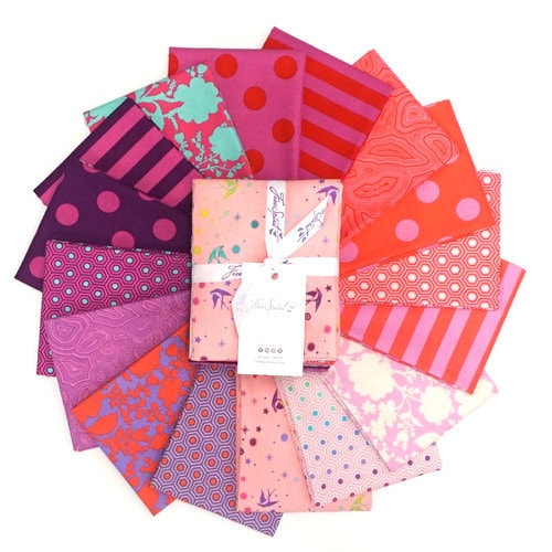Tula's True Colors - Flamingo - Tula Pink - FreeSpirit - 16 Pieces - Fat Quarter Bundle - FB2FQTP.FLAMINGO