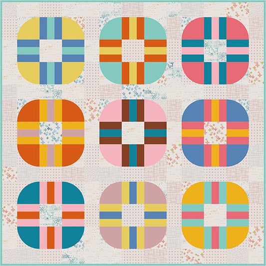 Rolling Smart Quilt Pattern - Zen Chic - Brigitte Heitland - Moda - Colorbox- ZC RSQP