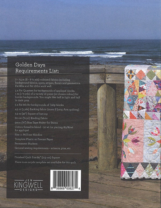 Golden Days Quilt Pattern - Jen Kingwell - Jen Kingwell Designs - JKD 8274