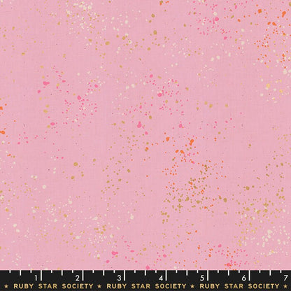 SALE!! 1/2 Yard - Speckled Metallic - Peony - Rashida Coleman Hale - Ruby Star Society - Moda - Fabric Yardage - RS5027 67M