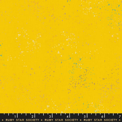 SALE!! 1/2 Yard - Speckled Metallic - Sunshine - Rashida Coleman Hale - Ruby Star Society - Moda - Fabric Yardage - RS5027 71M