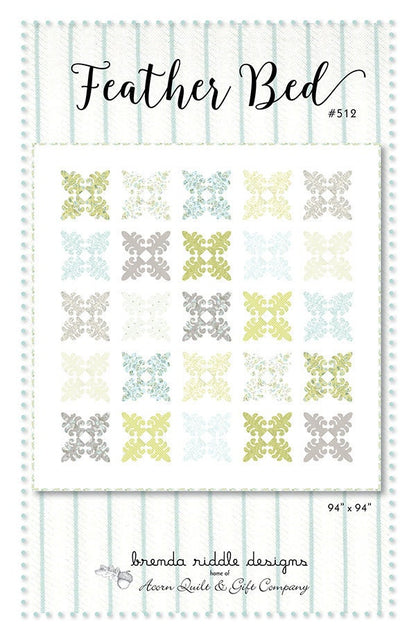 SALE!! Feather Bed Quilt Pattern - Brenda Riddle - Acorn Quilt and Gift Company - AQ 512 - Dover Collection