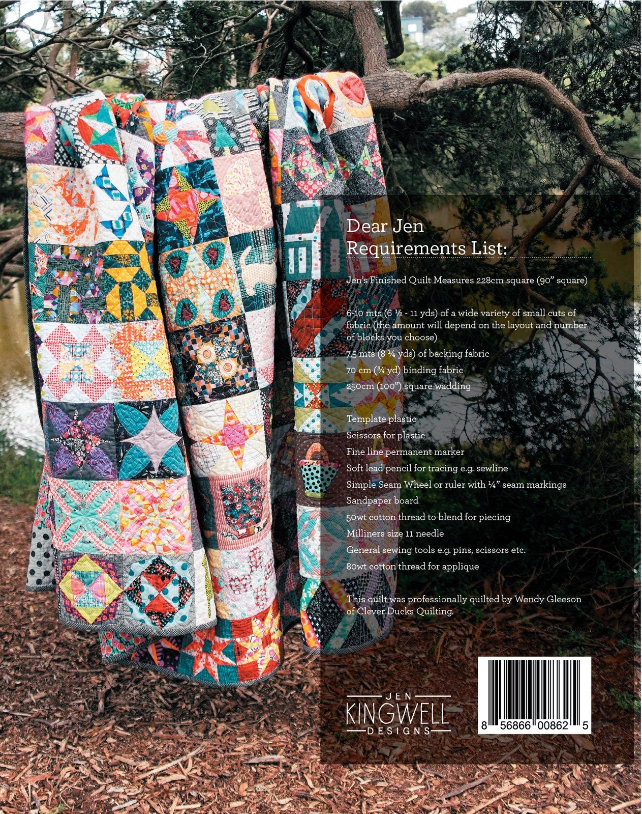 Dear Jen Quilt Pattern - Jen Kingwell - Jen Kingwell Designs - JKD 8625