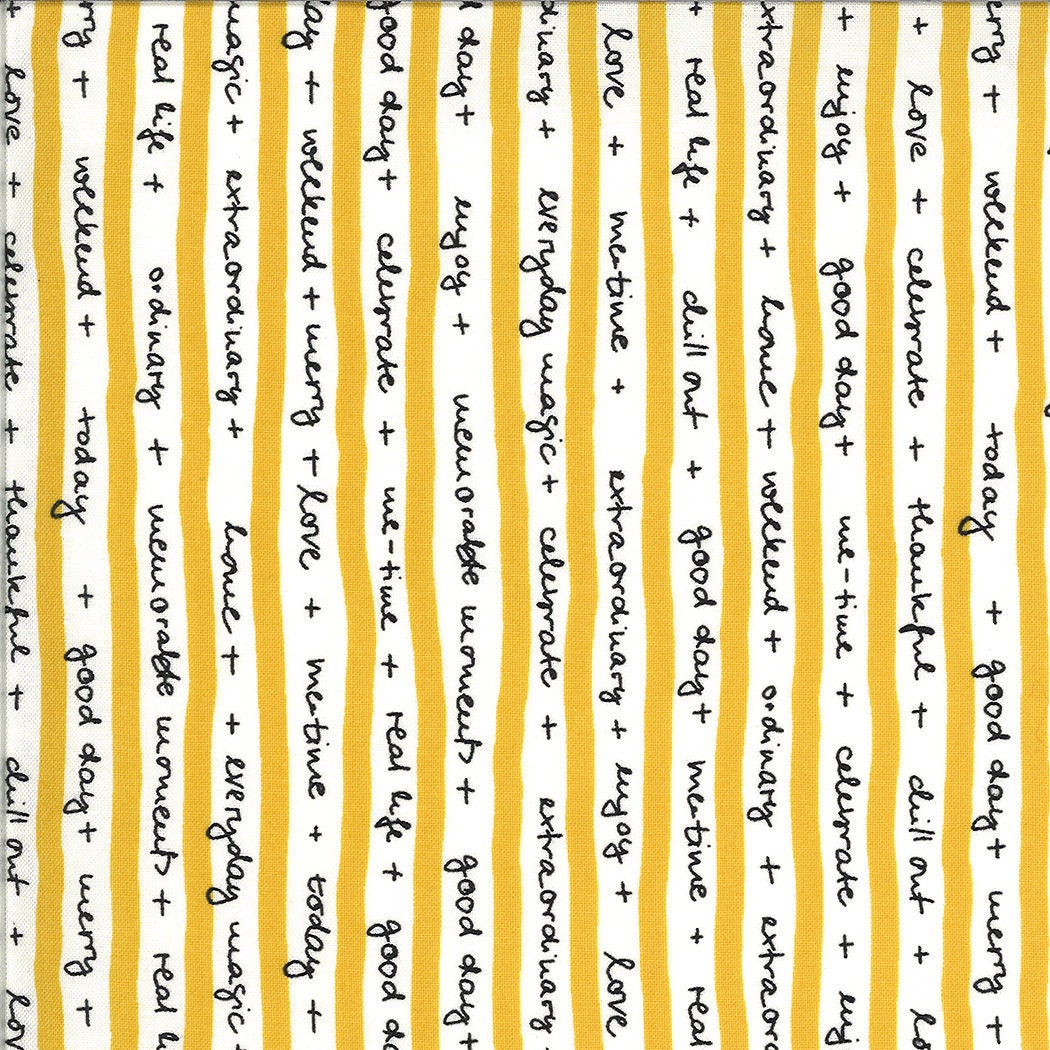 SALE!! 1/2 Yard - Quotation - Mustard - Zen Chic - Moda - Fabric Yardage - 1732 13