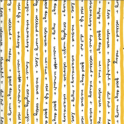 SALE!! 1/2 Yard - Quotation - Mustard - Zen Chic - Moda - Fabric Yardage - 1732 13