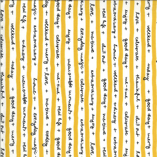 SALE!! 1/2 Yard - Quotation - Mustard - Zen Chic - Moda - Fabric Yardage - 1732 13