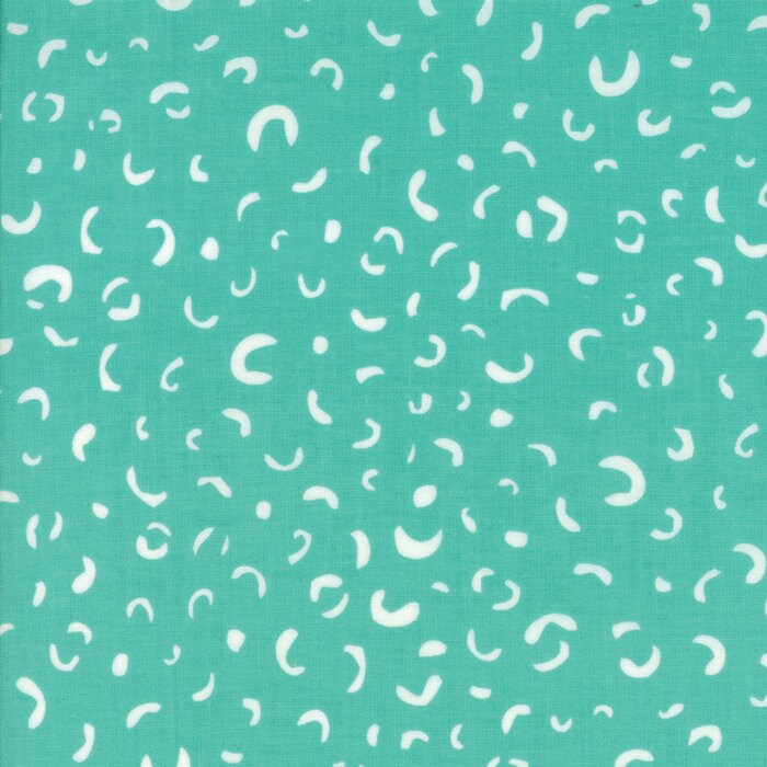 SALE!! 1/2 Yard - Savannah - Leopard Spots - Peacock - Gingiber - Stacie Bloomfield - Moda - 48225 16