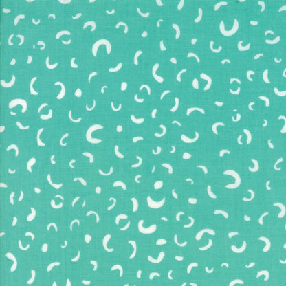 SALE!! 1/2 Yard - Savannah - Leopard Spots - Peacock - Gingiber - Stacie Bloomfield - Moda - 48225 16