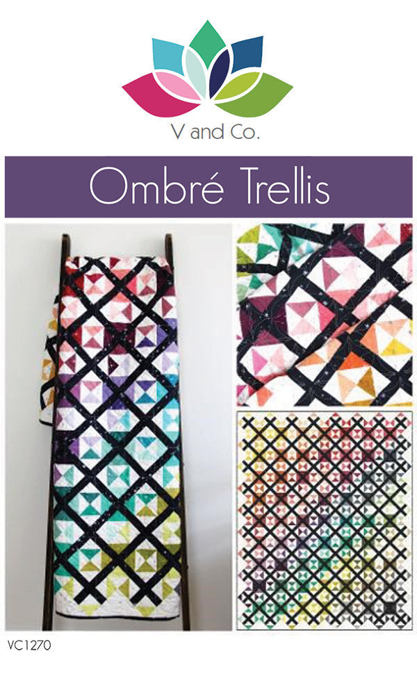 SALE!! Ombre Trellis Quilt Pattern - Moda - V and Co - Vanessa Christenson - VC 1270 - Ombre Fairy Dust