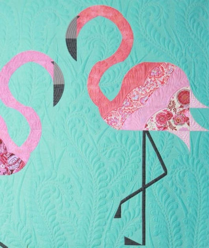 SALE!! Mod Flamingos Quilt Pattern - Moda - Sew Kind of Wonderful - SKW 420