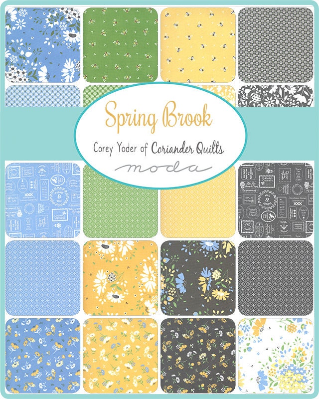SALE!! Spring Brook - Cory Yoder - Little Miss Shabby - Moda - 42 Pieces - Mini Charm Pack - 29110MC