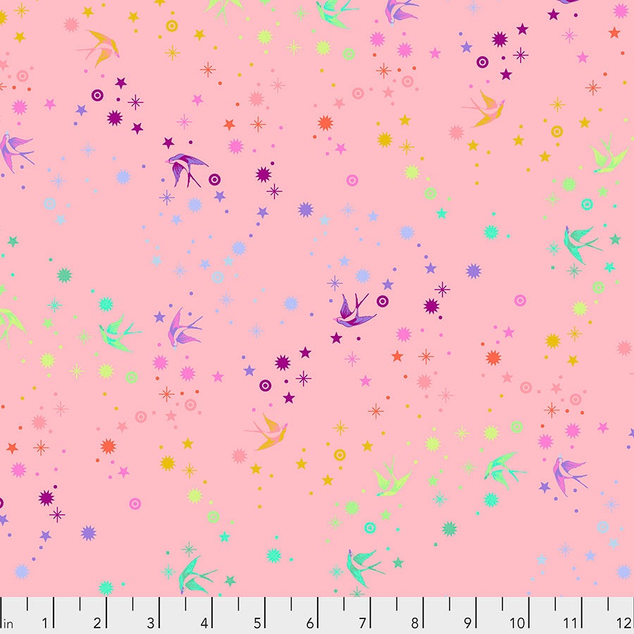 1/2 Yard - Tula's True Colors - Fairy Dust - Blush - Tula Pink - FreeSpirit - Fabric Yardage - PWTP133.BLUSH