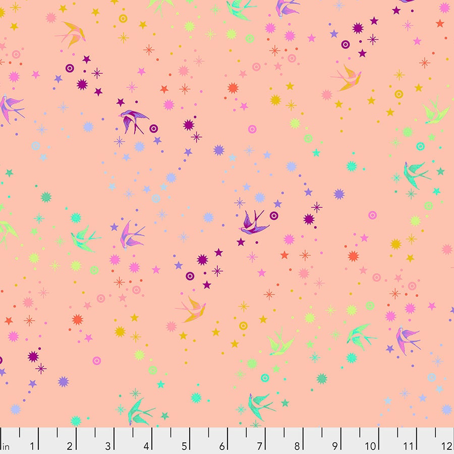 1/2 Yard - Tula's True Colors - Fairy Dust - Sherbet - Tula Pink - FreeSpirit - Fabric Yardage - PWTP133.SHERBET