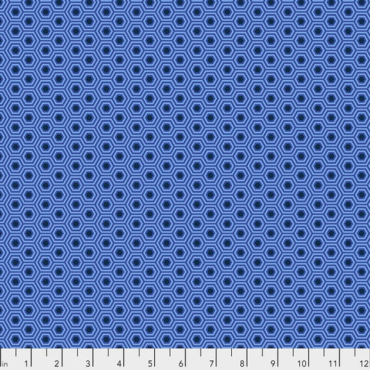 1/2 Yard - Tula's True Colors - Hexy - Deep Sea - Tula Pink - FreeSpirit - Fabric Yardage - PWTP150.DEEPSEA