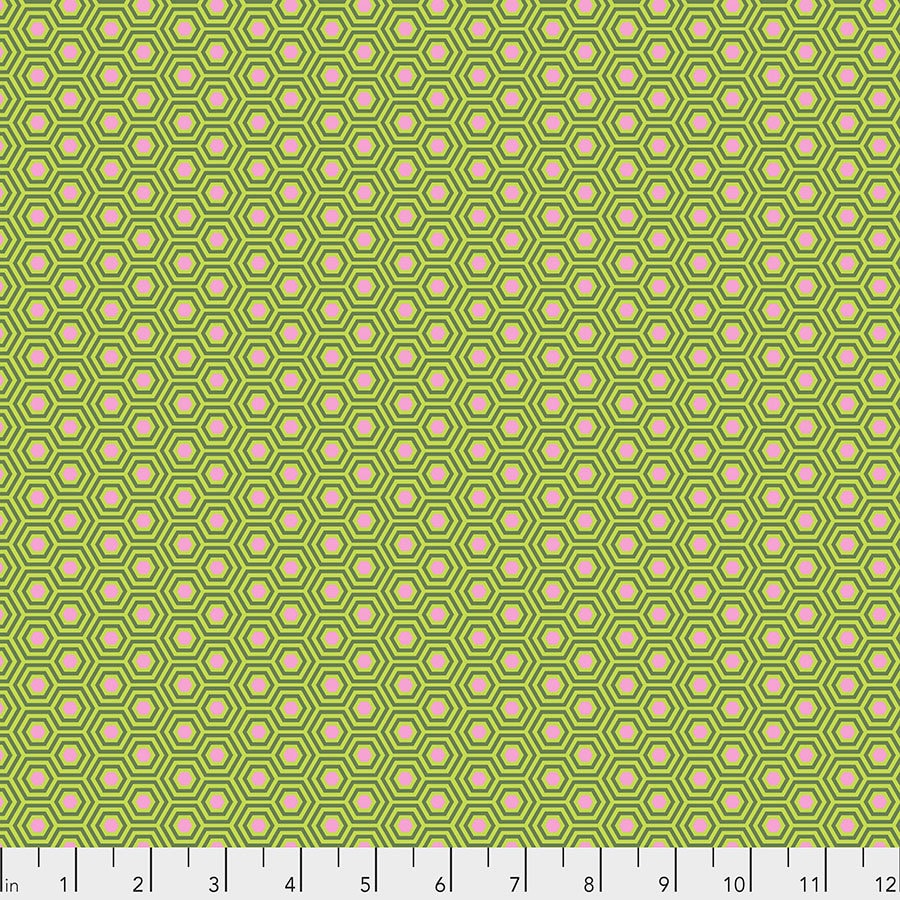 1/2 Yard - Tula's True Colors - Hexy - Juniper - Tula Pink - FreeSpirit - Fabric Yardage - PWTP150.JUNIPER
