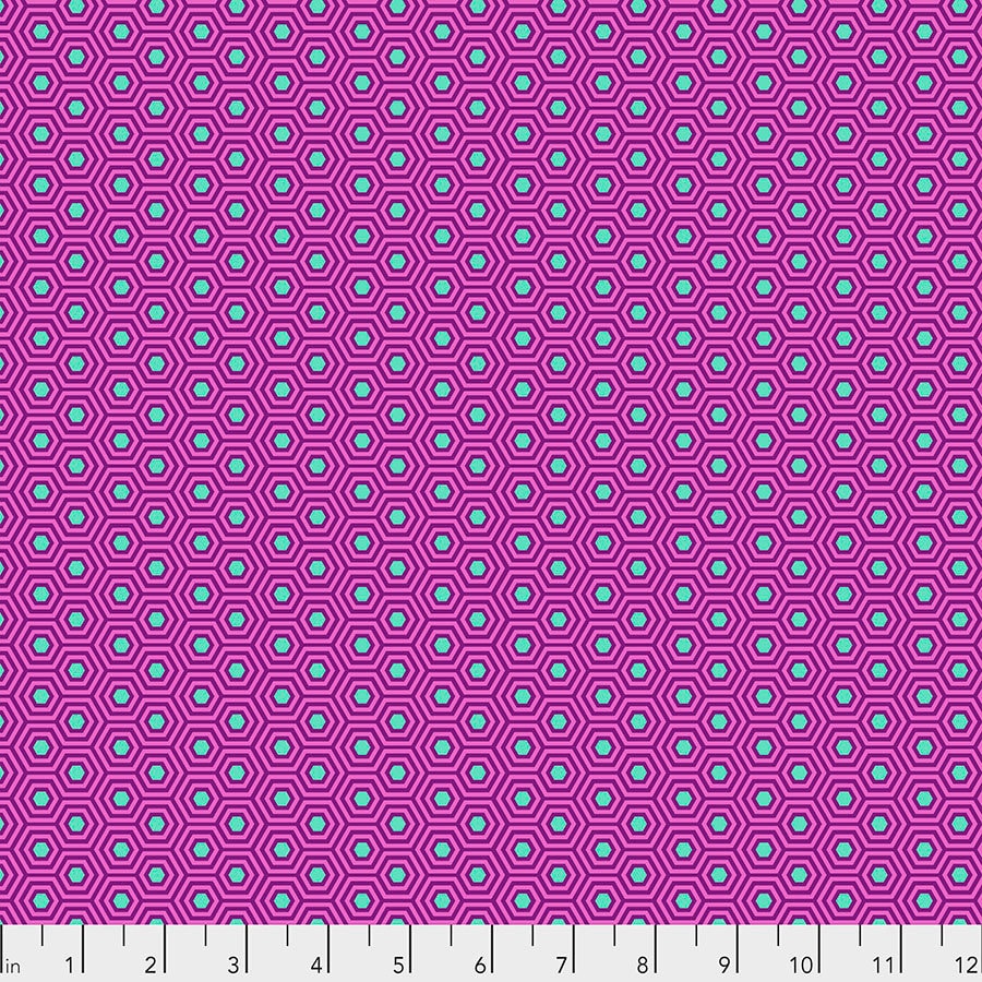 1/2 Yard - Tula's True Colors - Hexy - Thistle - Tula Pink - FreeSpirit - Fabric Yardage - PWTP150.THISTLE