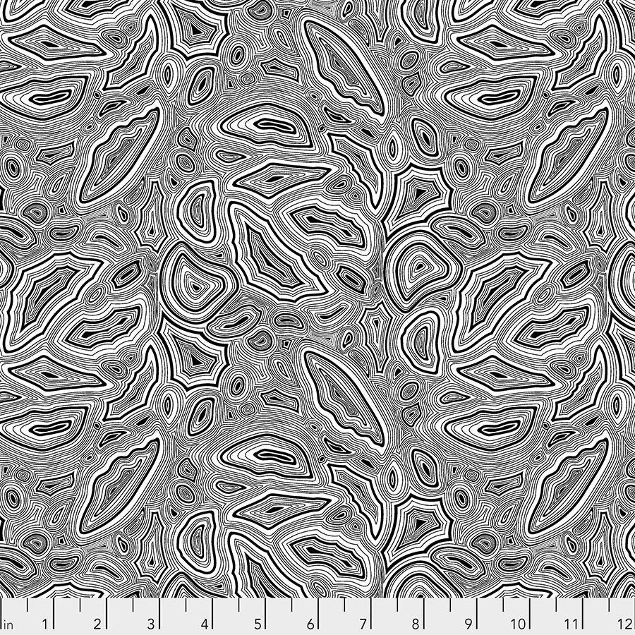 1/2 Yard - Linework - Mineral - Paper - Tula Pink - FreeSpirit - Fabric Yardage - PWTP148.PAPER