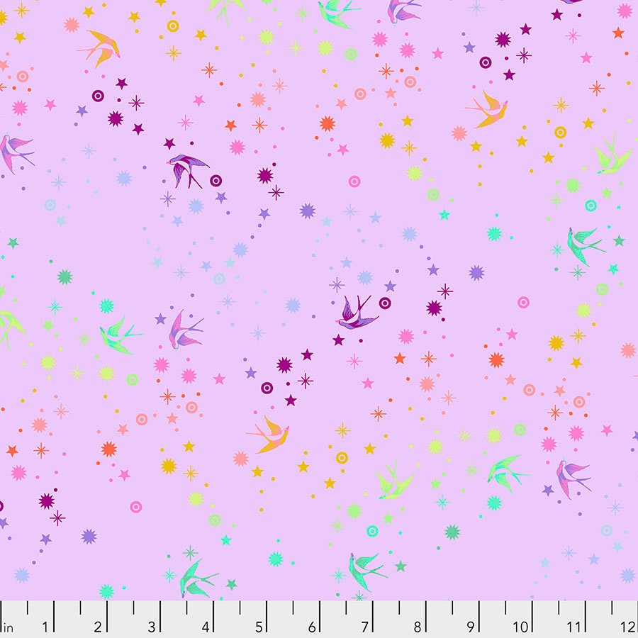 1/2 Yard - Tula's True Colors - Fairy Dust - Lavender - Tula Pink - FreeSpirit - Fabric Yardage - PWTP133.LAVENDER