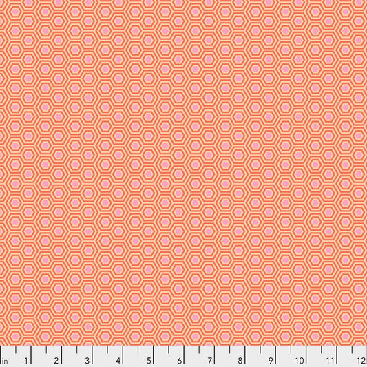 1/2 Yard - Tula's True Colors - Hexy - Peach Blossom - Tula Pink - FreeSpirit - Fabric Yardage - PWTP150.PEACHBLOSSOM