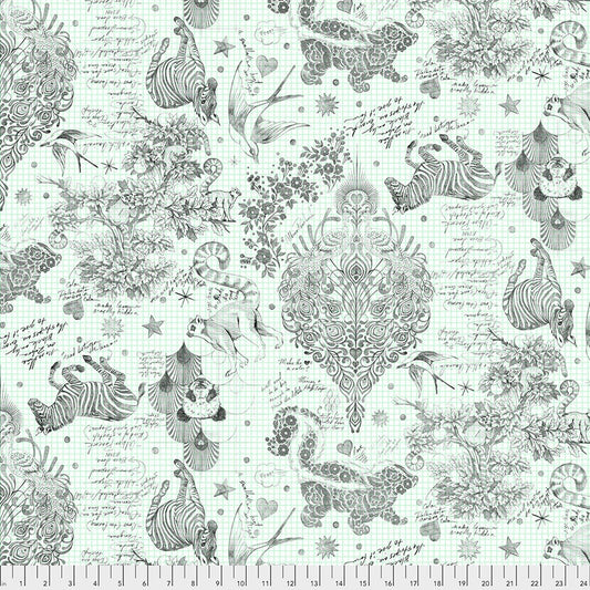 1 Yard - 108" - Tula's Linework - Sketchyer - Paper - Tula Pink - FreeSpirit - Fabric Yardage - QBTP005.PAPER