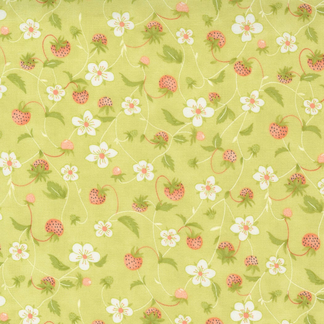 SALE!! Strawberries Rhubarb - Fig Tree & Co - Moda - 40 Strips - Jelly Roll - 20400JR