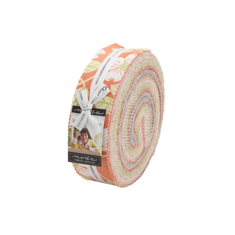 SALE!! Strawberries Rhubarb - Fig Tree & Co - Moda - 40 Strips - Honey Bun - 20400HB