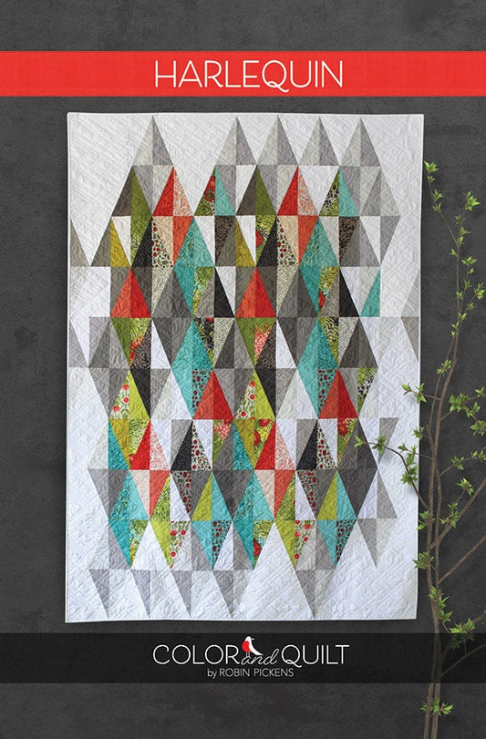 Harlequin Quilt Pattern - Robin Pickens - Color and Quilt - Moda - RPQP-H109