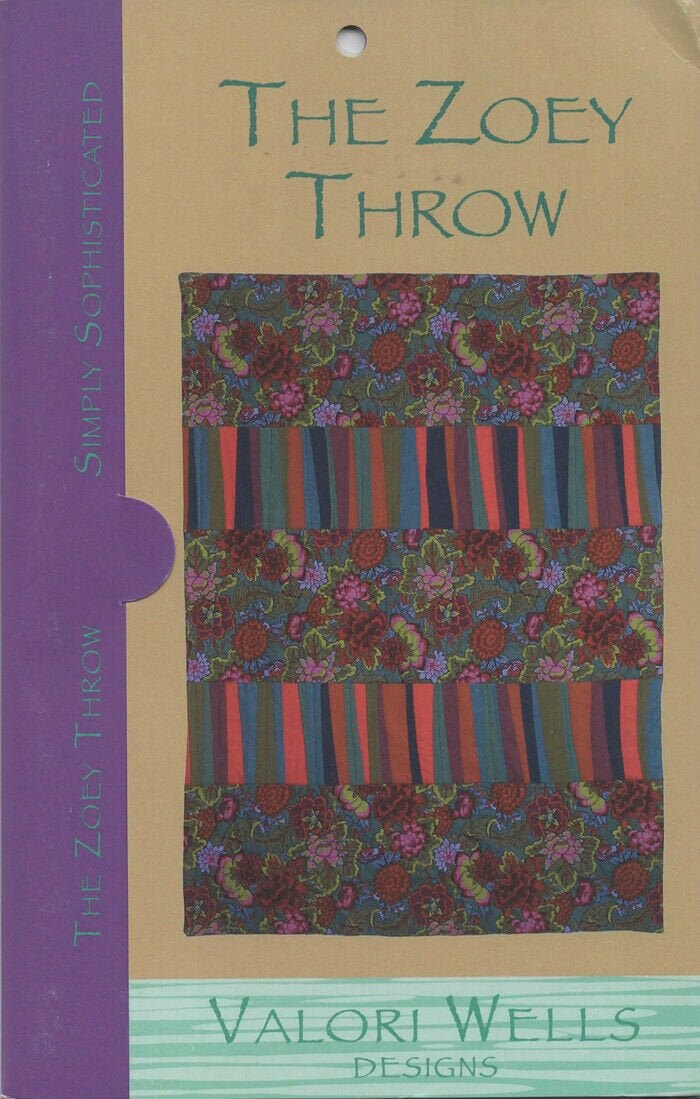 SALE!! The Zoey Throw Quilt Pattern - Throw and Pillow - Valori Wells Designs - VWD 24