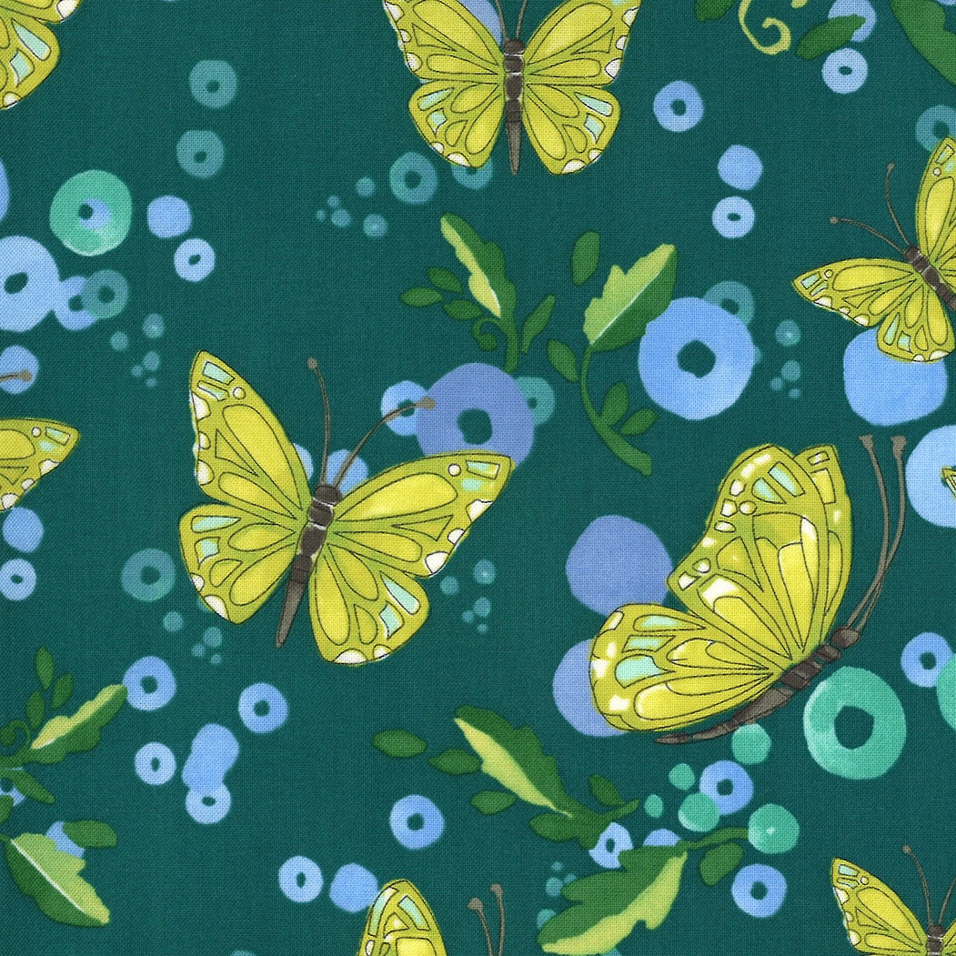 SALE!! 1/2 Yard - Cottage Bleu - Pond -  Robin Pickens - Moda - Fabric Yardage - 48691 15
