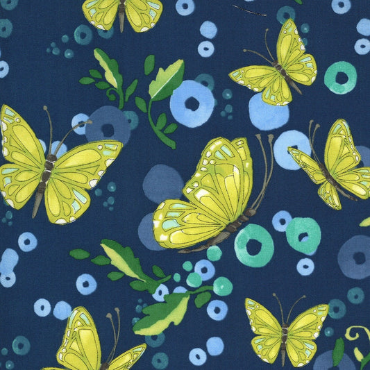 SALE!! 1/2 Yard - Cottage Bleu - Midnight -  Robin Pickens - Moda - Fabric Yardage - 48691 18