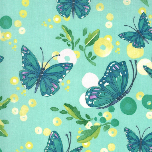 SALE!! 1/2 Yard - Cottage Bleu - Dewdrop -  Robin Pickens - Moda - Fabric Yardage - 48691 13