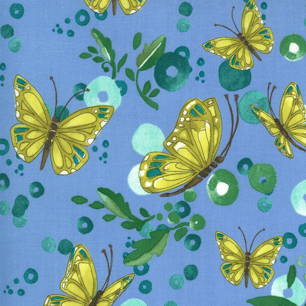 SALE!! 1/2 Yard - Cottage Bleu - Sky -  Robin Pickens - Moda - Fabric Yardage - 48691 17