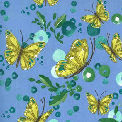 SALE!! 1/2 Yard - Cottage Bleu - Sky -  Robin Pickens - Moda - Fabric Yardage - 48691 17