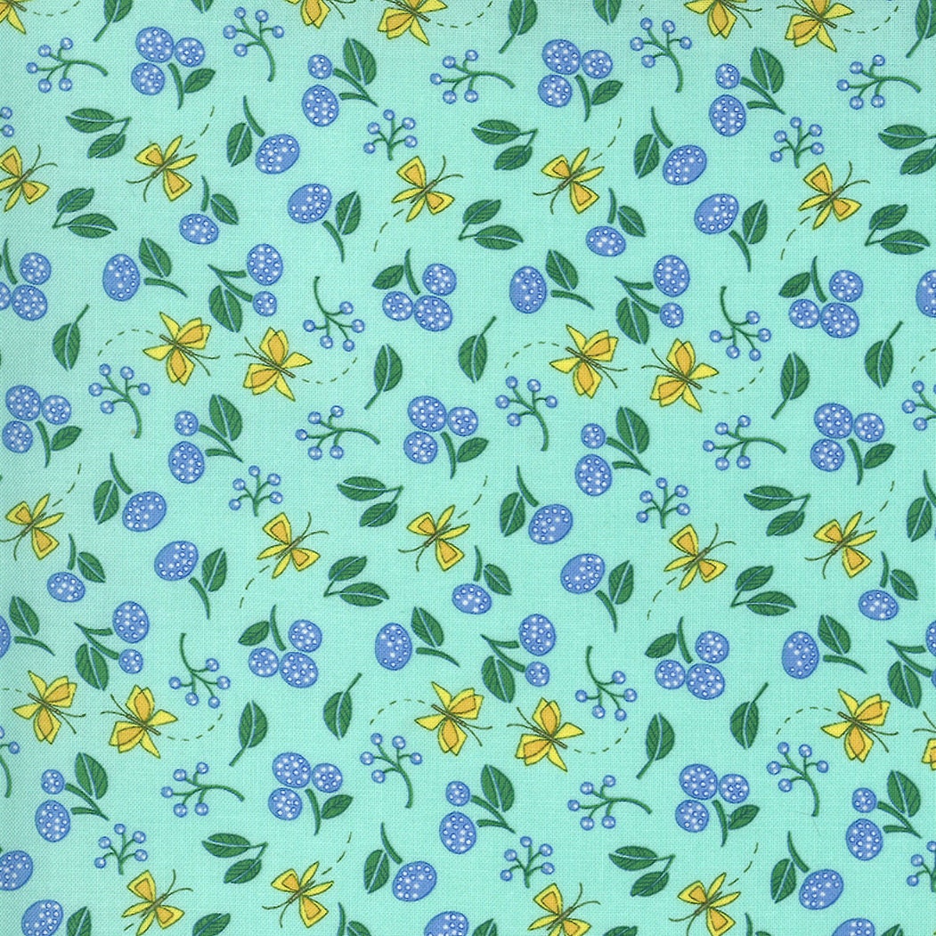 SALE!! 1/2 Yard - Cottage Bleu - Dewdrop -  Robin Pickens - Moda - Fabric Yardage - 48693 13